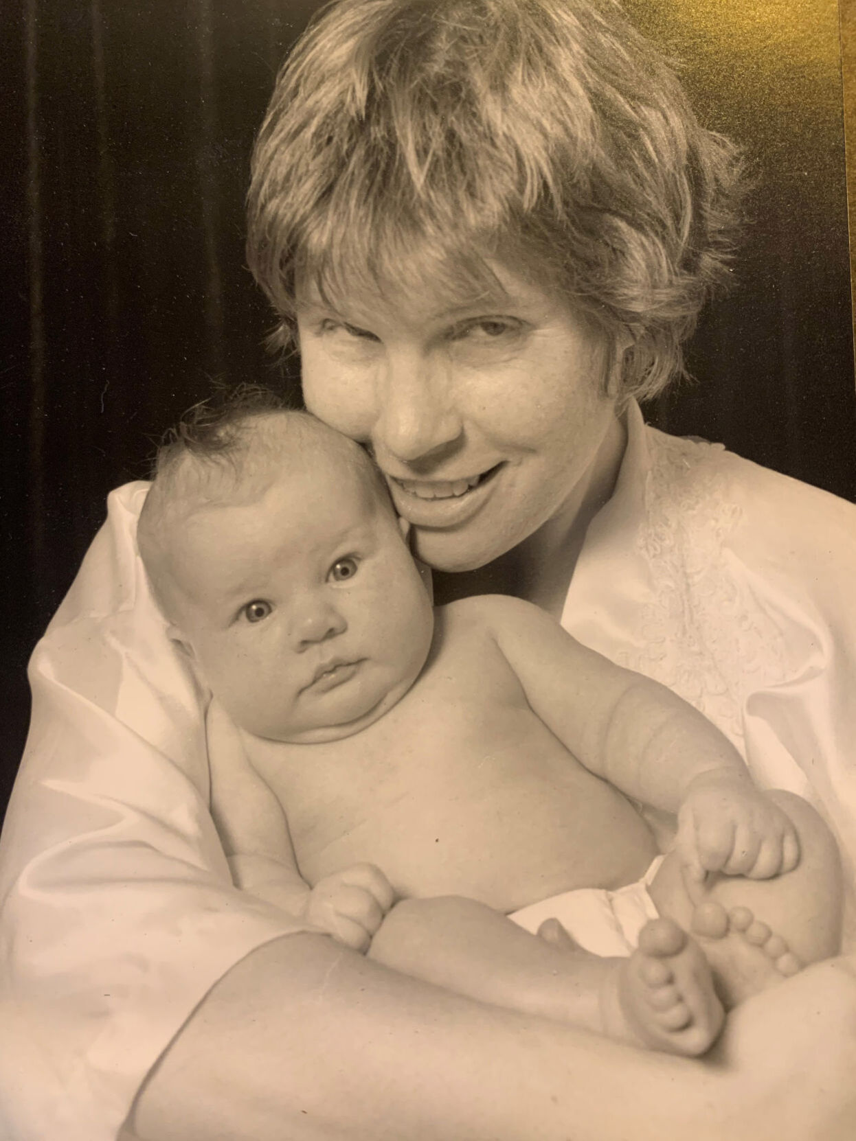 Julia McQuillan and her baby Thea